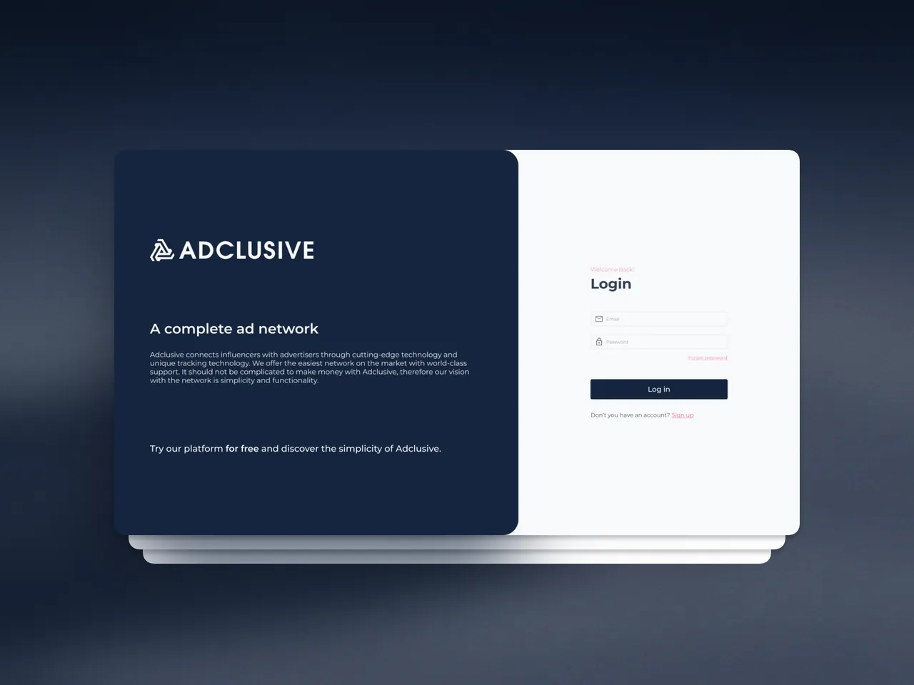 Adclusive platform cover